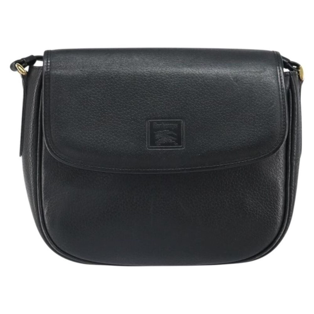 Burberry Vintage Leather Black Leather Shoulder Bag Bag